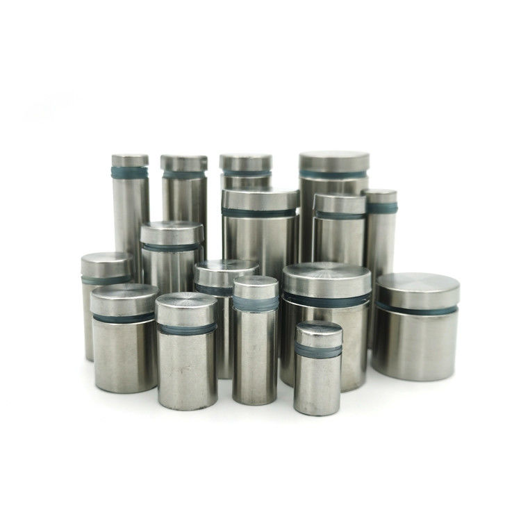 جملة واحدة من الفولاذ المقاوم للصدأ مع حوامل زجاجية، مشابك لافتات زخرفية، حامل لافتات