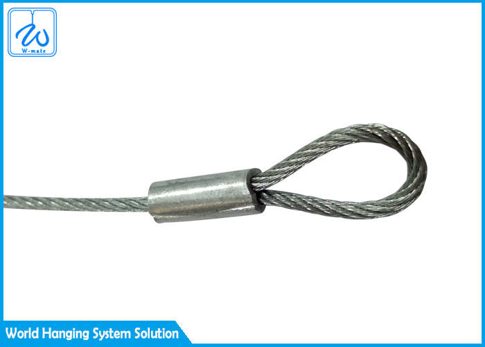 Galvanized Wire Rope Sling Assembly With Soft Eye 2.0mm For Promotional Displays